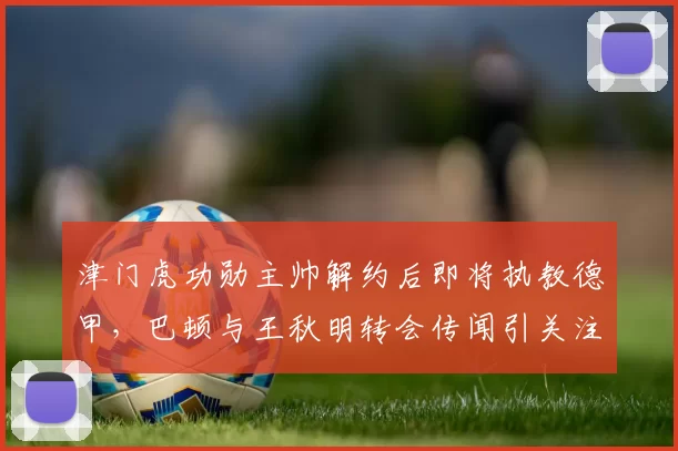 津门虎功勋主帅解约后即将执教德甲，巴顿与王秋明转会传闻引关注_莱斯_比赛_于根伟